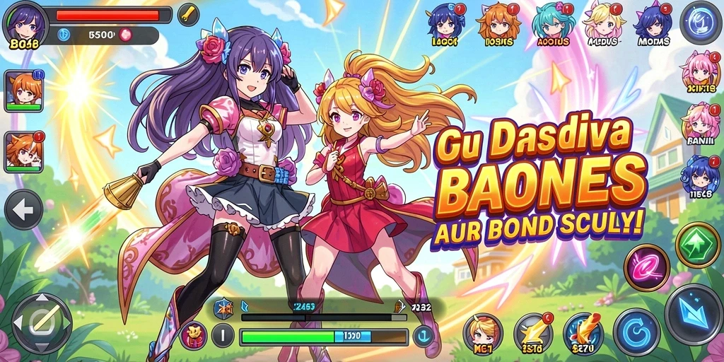 Tangkapan layar menunjukkan fitur interaksi multiplayer.