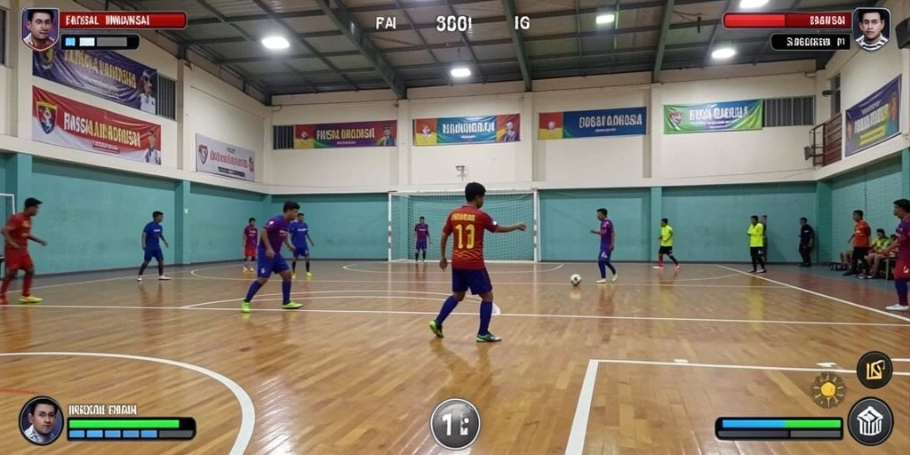 Momen seru saat menyelesaikan salah satu tantangan.