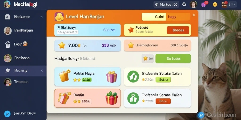 Fitur komunitas untuk berinteraksi dengan pemain lain.