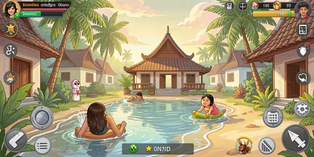 Screenshot memperlihatkan interface menu yang user-friendly.