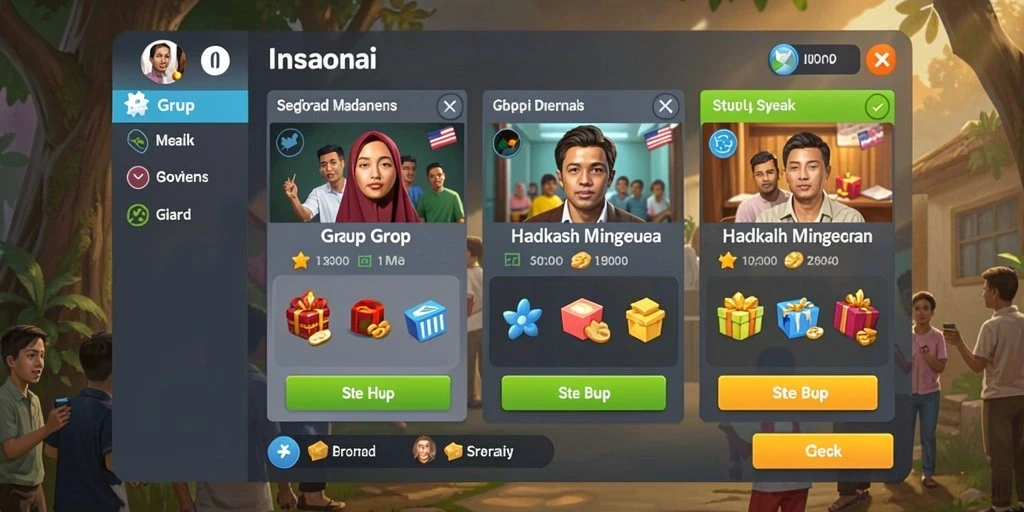 Karakter unik dengan cerita menarik.